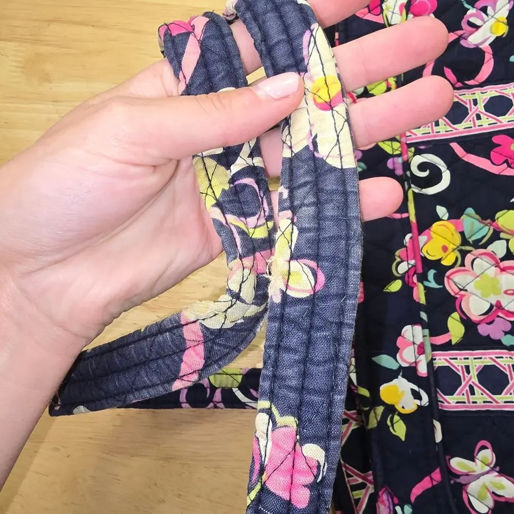 Retired Vera Bradley Ribbons Pattern Mandy Purse Bag Floral